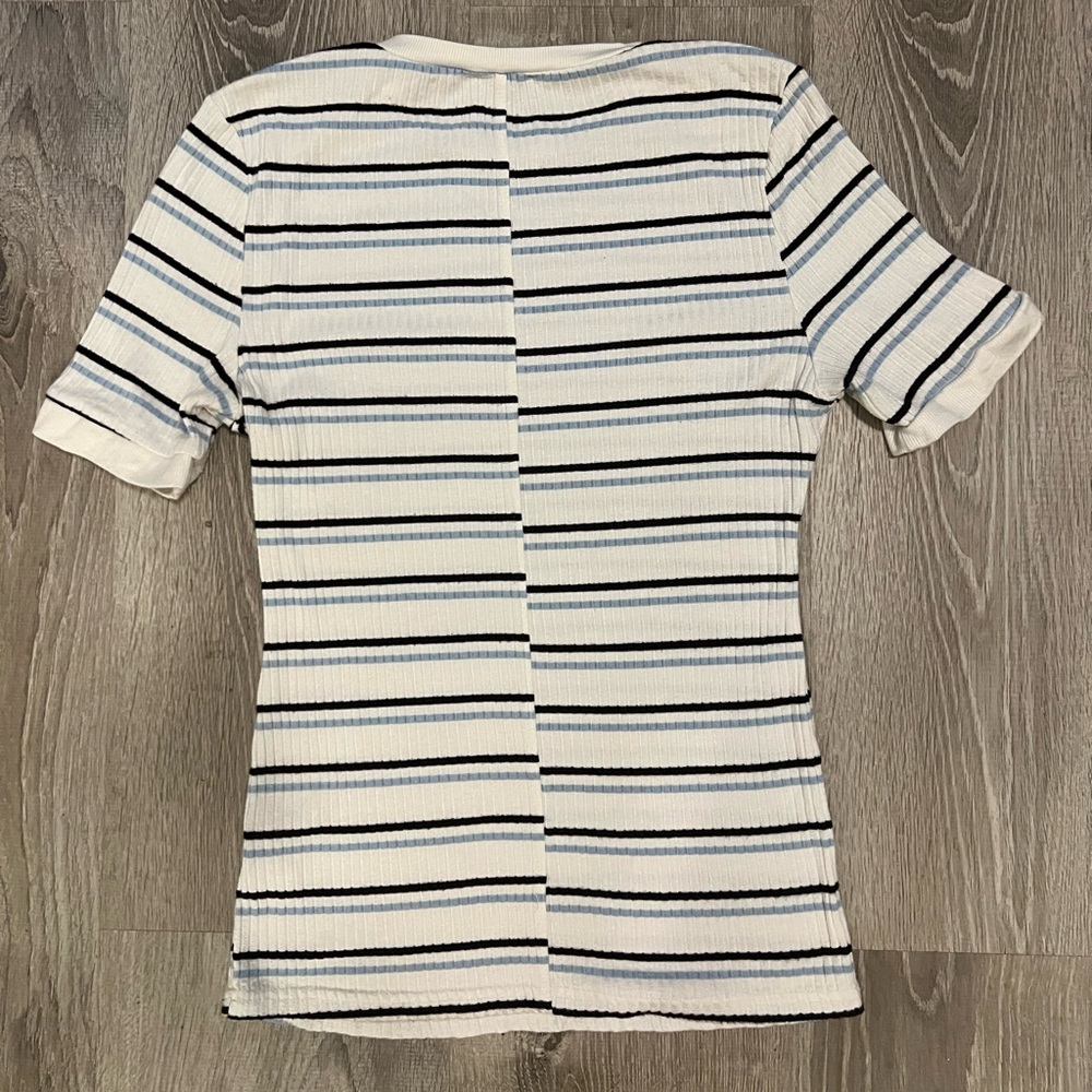 FRAME RIBBED STRIPED TEE - Picture 2 of 7